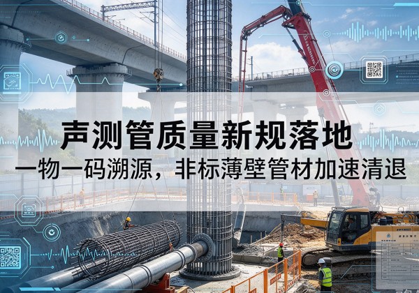 宜兴声测管质量新规落地，一物一码溯源，非标薄壁管材加速清退